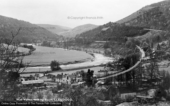 Photo of Llandogo, Wye Valley, Looking South c.1955