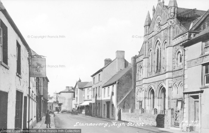 Photo of Llandovery, High Street c.1955