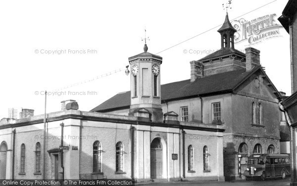 Photo of Llandovery, Market Hall And Town Clock c.1955