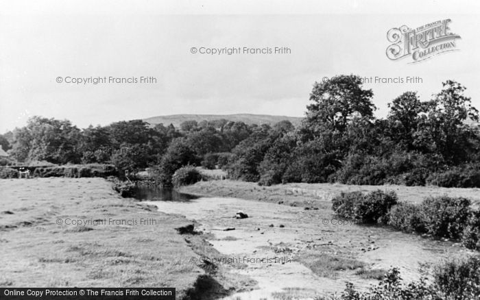 Photo of Llandovery, The River c.1955