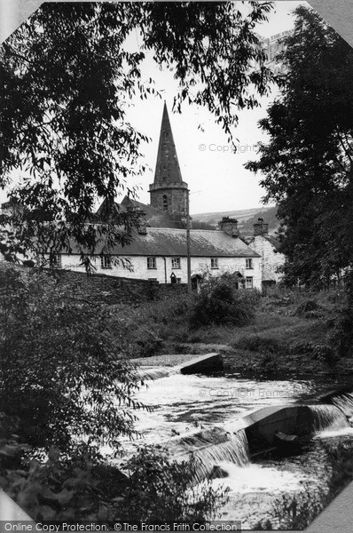 Photo of Llandrillo, The Falls And St Trillo's Church c.1955