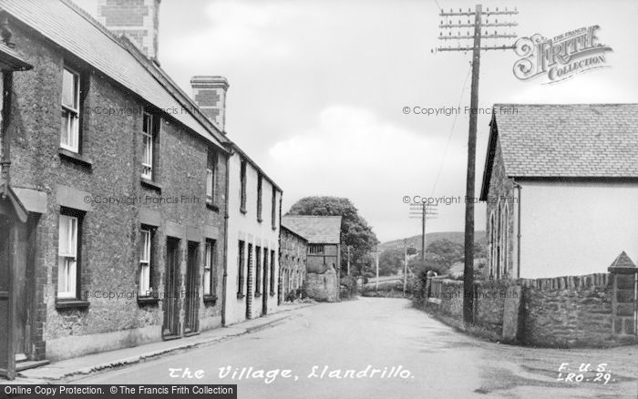 Photo of Llandrillo, The Village c.1955