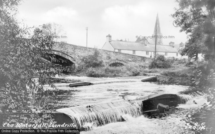 Photo of Llandrillo, The Waterfall c.1955