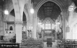 Holy Trinity Church, Interior 1958, Llandrindod Wells