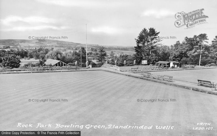 Photo of Llandrindod Wells, Rock Park Bowling Green 1958