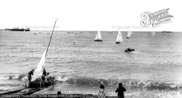 Photo of Llandudno, Beaching The Yachts c.1960