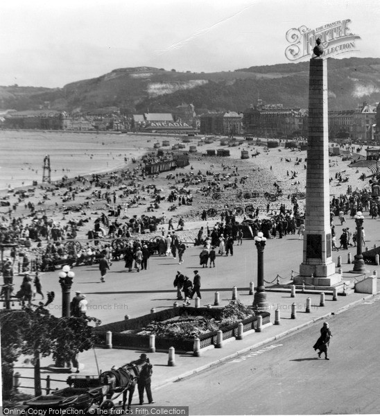 Photo of Llandudno, Busy Beach Bathing c.1933