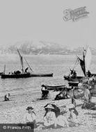 Children, Donkeys And Boats 1891, Llandudno