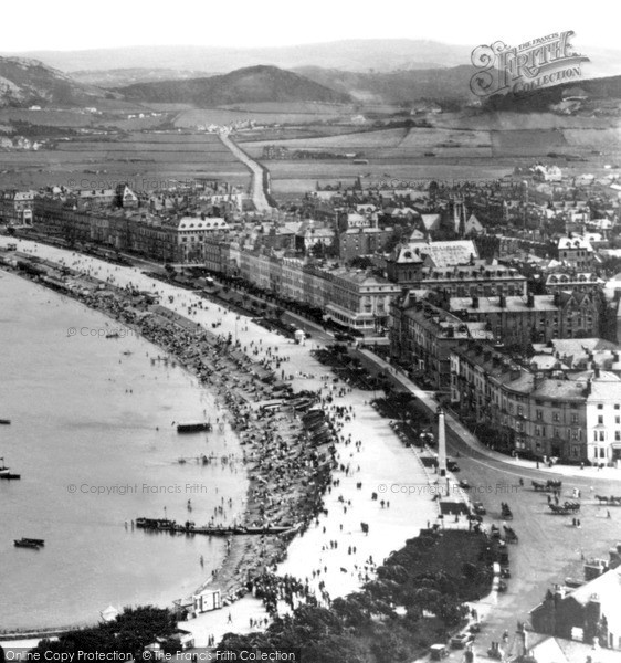 Photo of Llandudno, Conway Road And The Links Hotel c.1930