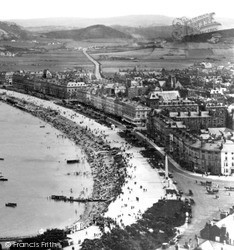 Conway Road And The Links Hotel c.1930, Llandudno