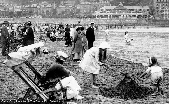 Photo of Llandudno, Families On The Sands 1913