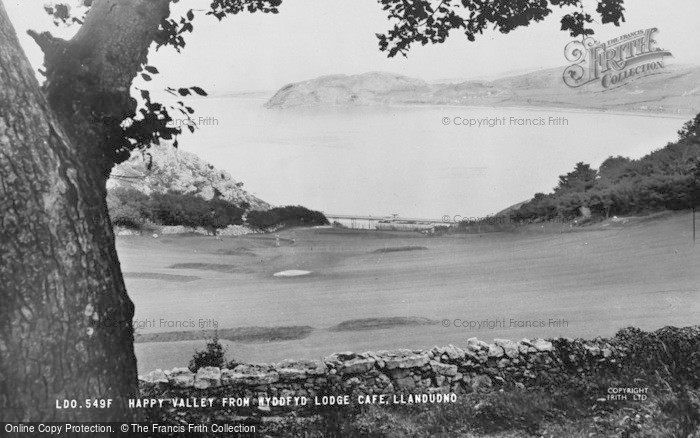 Photo of Llandudno, Happy Valley From Wyddfyd Lodge Café c.1950