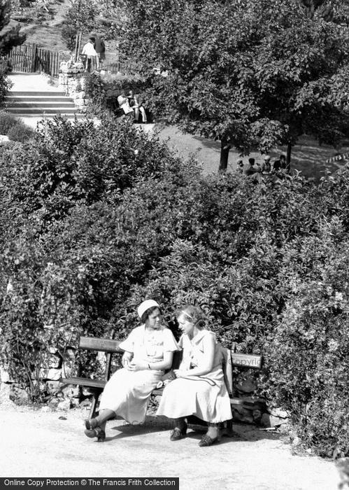 Photo of Llandudno, Ladies In Rock Gardens, Happy Valley 1933
