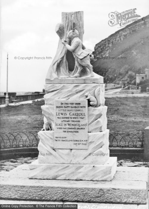 Photo of Llandudno, Lewis Carroll Memorial c.1950
