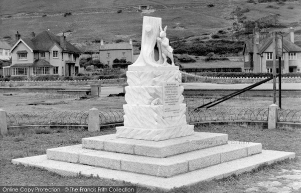Photo of Llandudno, Lewis Carroll Monument c.1960