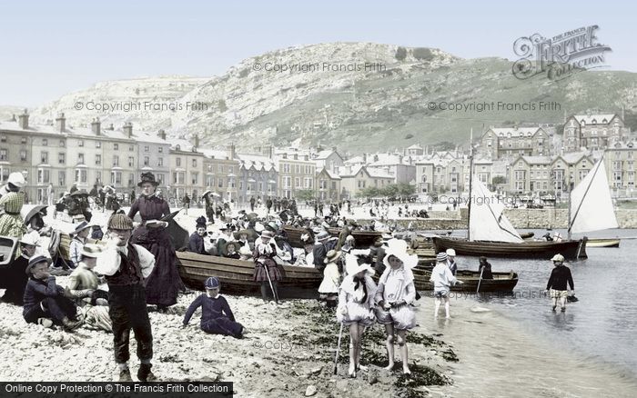 Photo of Llandudno, On The Beach 1890