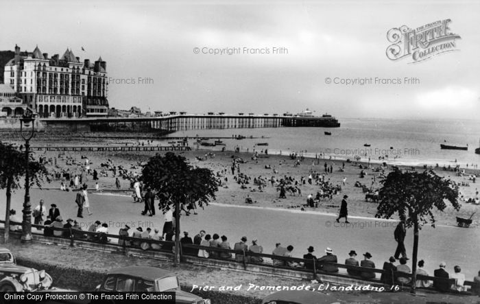 Photo of Llandudno, Pier And Promenade c.1946