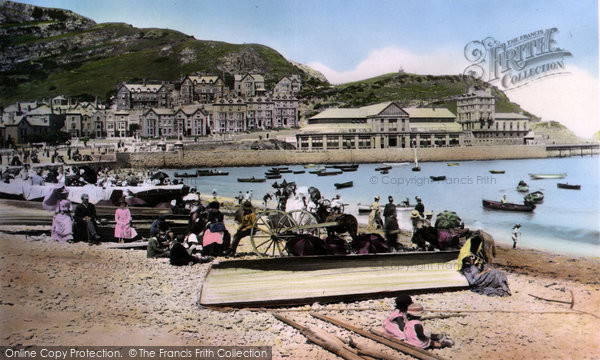 Photo of Llandudno, Sands And Pier 1890