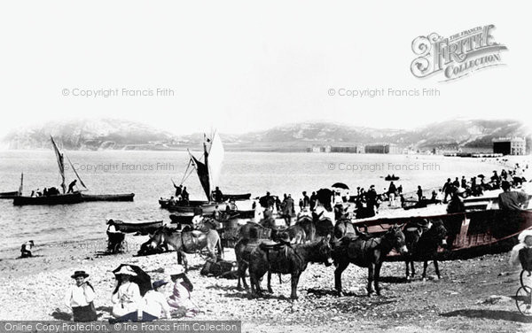 Photo of Llandudno, The Beach 1891