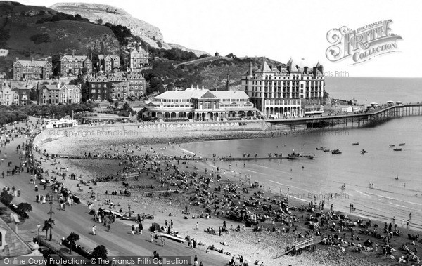 Photo of Llandudno, The Beach c.1933