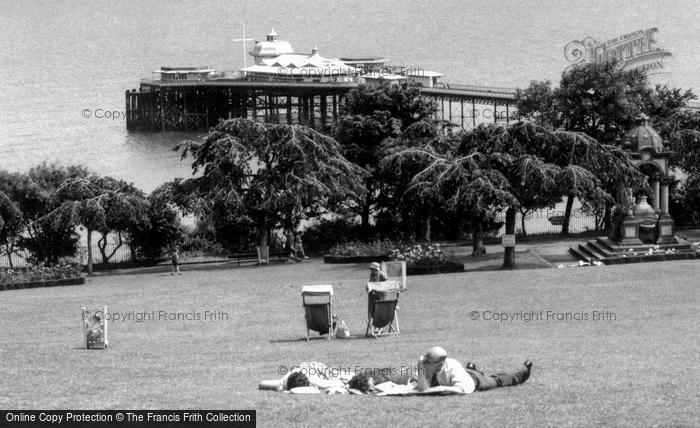 Photo of Llandudno, The Pier From Happy Valley c.1960