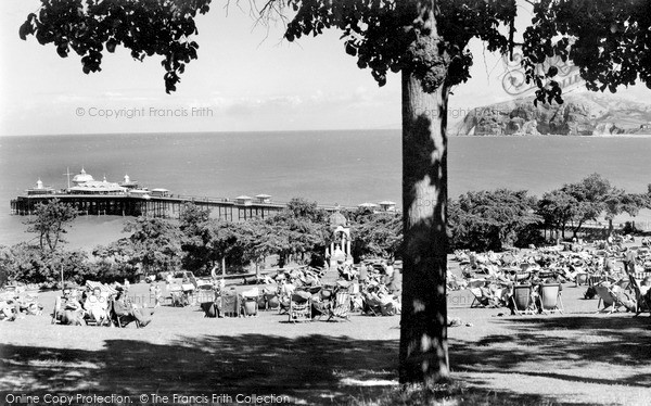 Photo of Llandudno, The Pier From Happy Valley c.1960