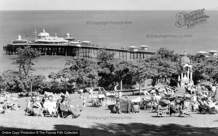 Photo of Llandudno, The Pier From Happy Valley c.1960
