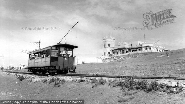 Photo of Llandudno, Train Arriving At Great Orme Summit c.1960