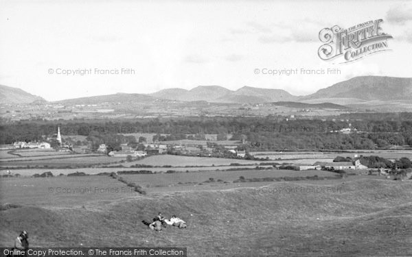 Photo of Llandwrog, And Mountains From Dinas Dinlle c.1960