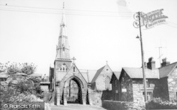 Church And Post Office c.1965, Llandwrog