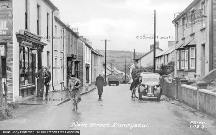 Photo of Llandysul, Main Street c.1955