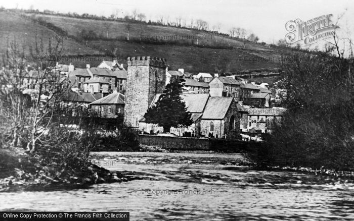 Photo of Llandysul, River Teifi And St Tysul's Church c.1960