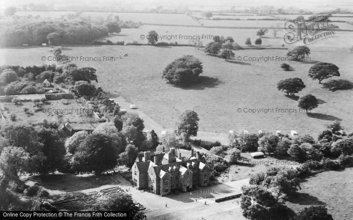 Photo of Llanedwen, Aerial View Of Plas Coch Caravan Site And Mansion c.1960