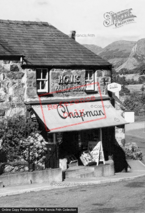 Photo of Llanegryn, Chapman's Shop c.1960