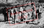 People On The Beach c.1950, Llaneilian