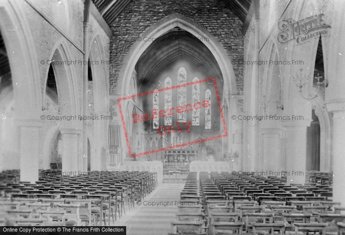 Photo of Llanelli, All Saints' Church, Interior 1896