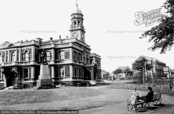 Photo of Llanelli, The Town Hall c.1955