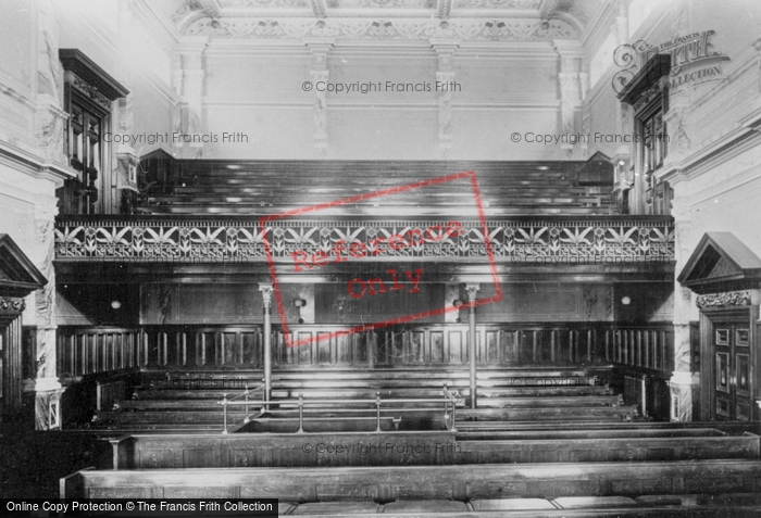Photo of Llanelli, Town Hall, Interior 1896