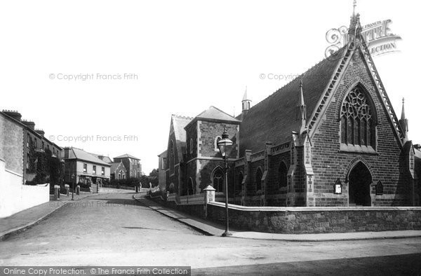 Photo of Llanelli, Wesleyan Church And Goring Road 1896