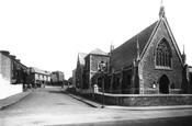 Wesleyan Church And Goring Road 1896, Llanelli