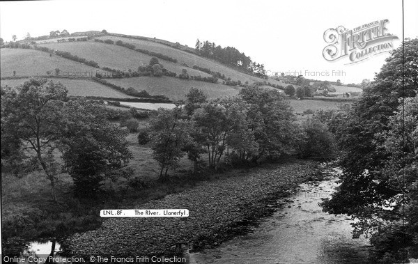 Photo of Llanerfyl, The River Banwy c.1955