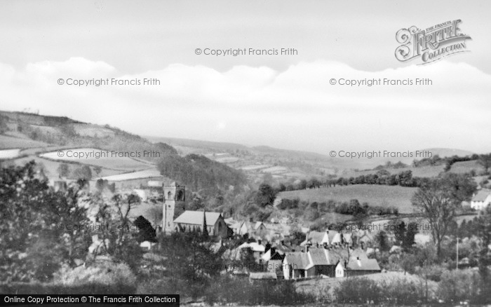 Photo of Llanfair Caereinion, From Mount Road c.1950