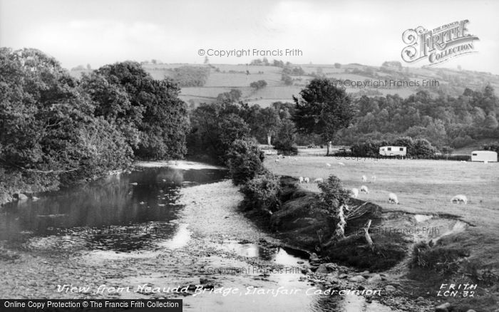 Photo of Llanfair Caereinion, View From Neaudd Bridge c.1960