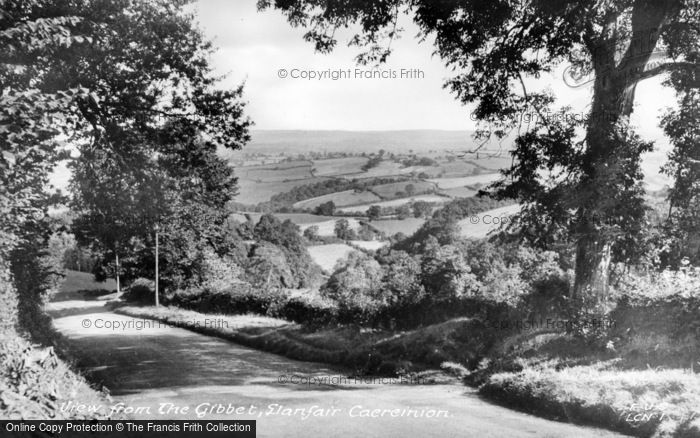 Photo of Llanfair Caereinion, View From The Gibbet c.1955