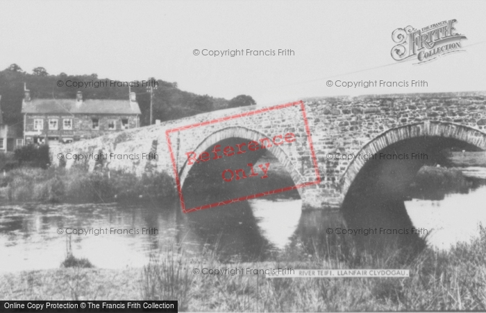 Photo of Llanfair Clydogau, Pont Llanfair And River Teifi c.1955