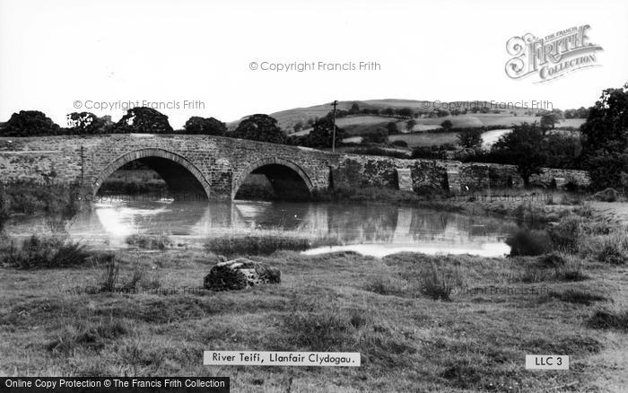 Photo of Llanfair Clydogau, Pont Llanfair And River Teifi c.1955