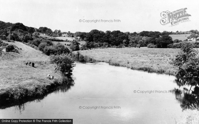 Photo of Llanfair Clydogau, River Teifi c.1955