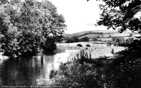 Photo of Llanfair Clydogau, River Teifi c.1955