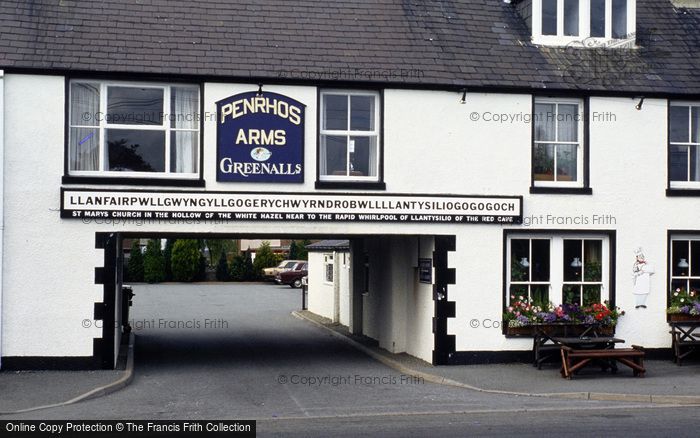 Photo of Llanfair Pwllgwyngyll, The Penrhos Arms c.1995