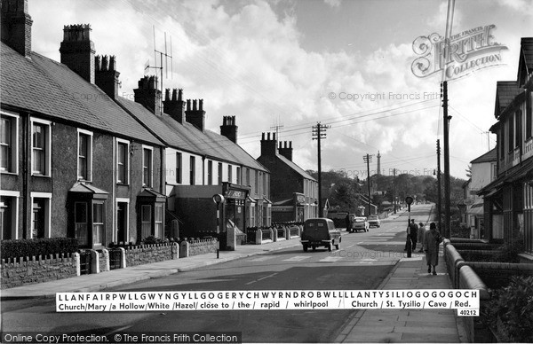 Photo of Llanfair Pwllgwyngyll, The Village c.1961